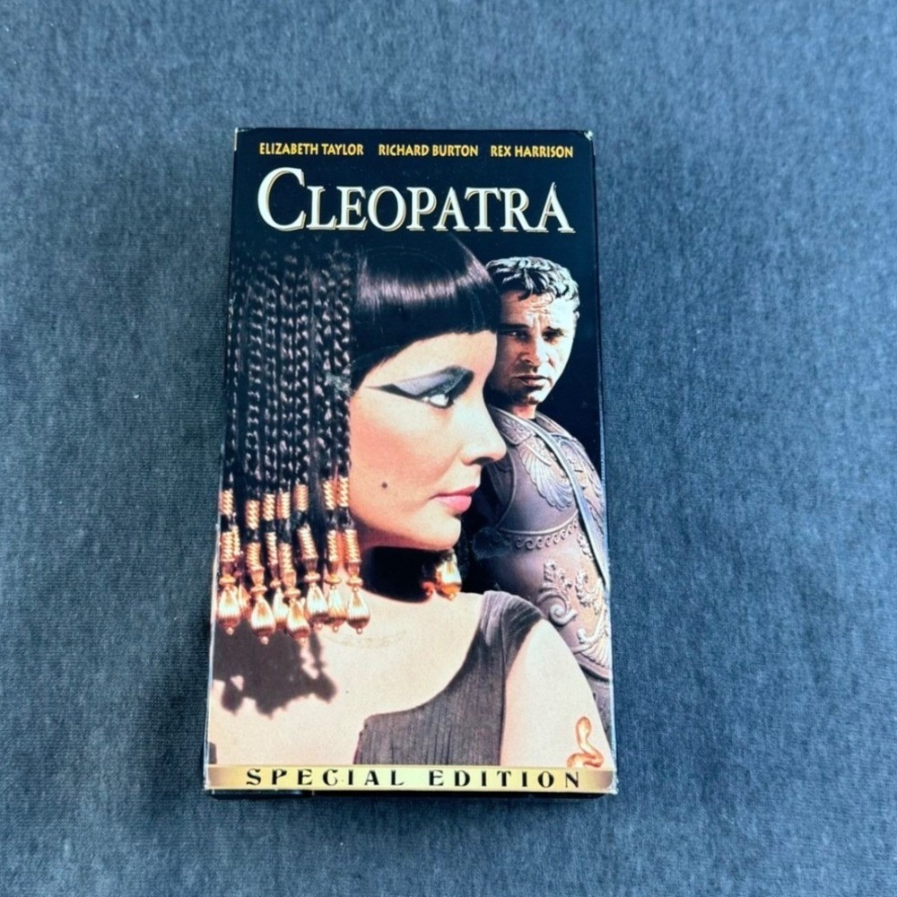 Cleopatra VHS Tape Special Edition Elizabeth Taylor Richard Burton Rare